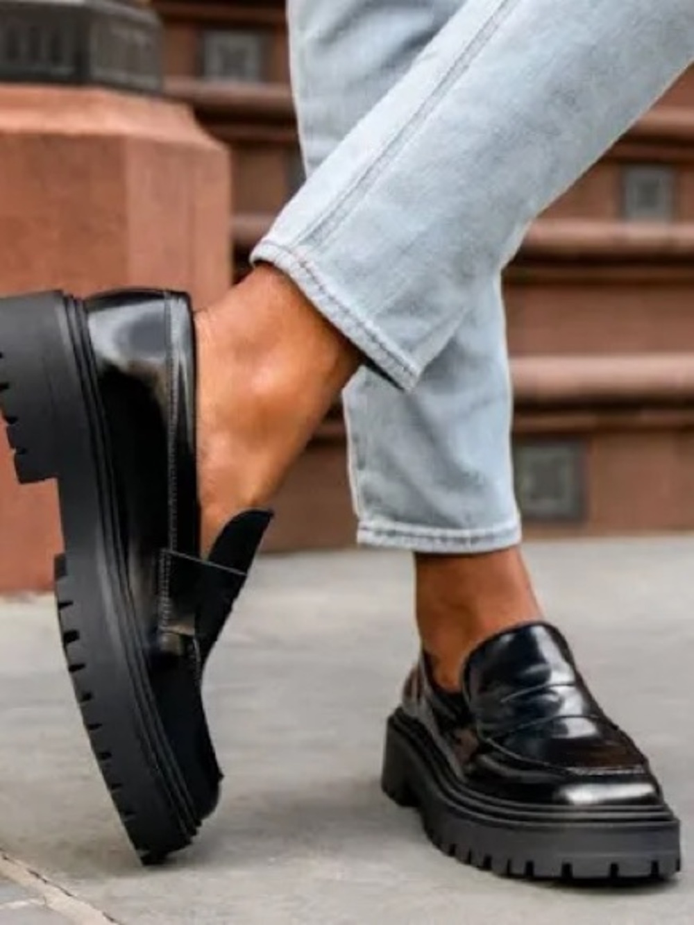 Pas de Rouge Marta Soft Calf Nero Loafer NWT